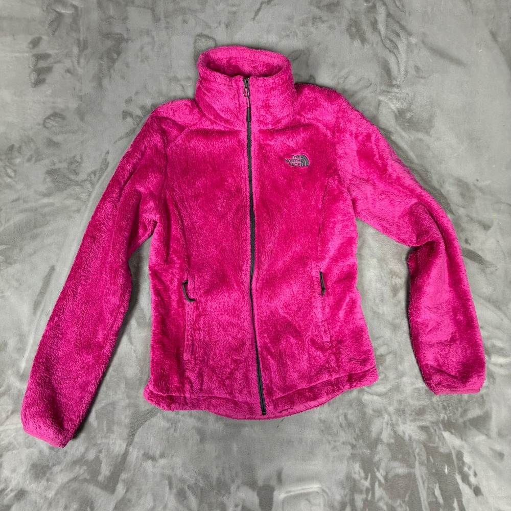 The North Face Osito Fleece Jacket Womens XS Hot Pink Full Zip Soft Plush